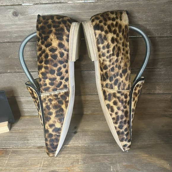 Womens Boden Leopard Print Calf Hair Slip On Loafers Flats Shoes EUR 41 US 9.5 M - Picture 4 of 6